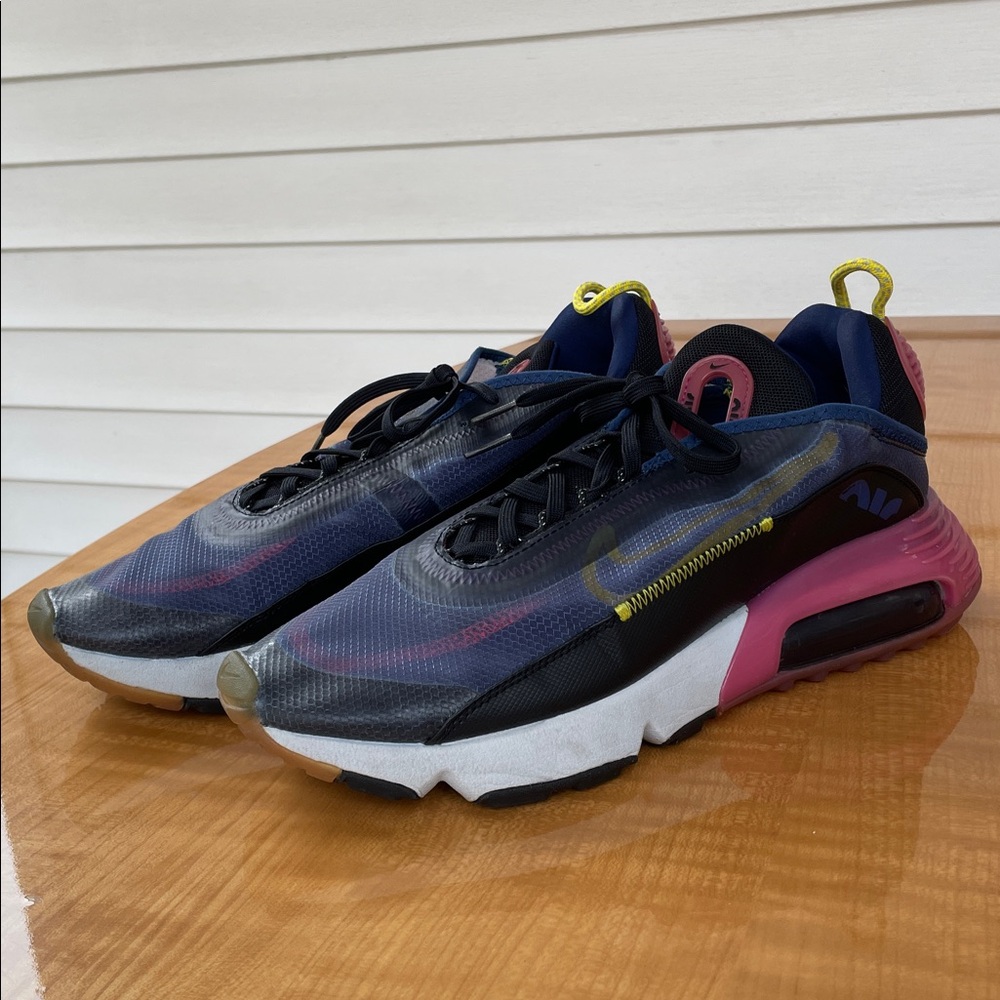 Nike Air Max 2090 Women’s Blue Void Active Fuchsia Sneakers Size 11.5 Running - Picture 6 of 13